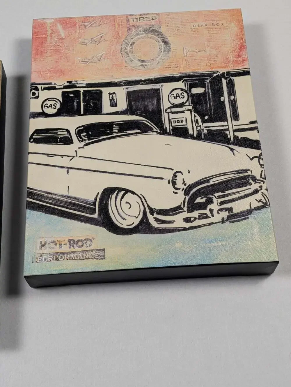 Vintage Style Hot Rod Performance and Custom Car Decorative Canvas Wall Art Set